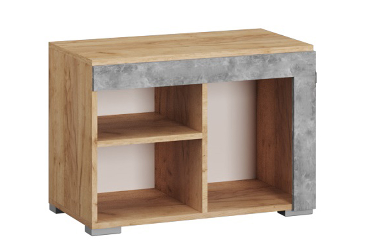 Тумба для обуви с полками Галант, дуб крафт/ателье