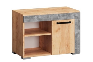 Тумба для обуви с полками Галант, дуб крафт/ателье