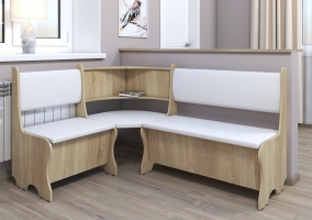 Комфорт Угол кухонный Дуб сонома/Белый