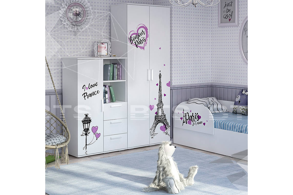 Детская комната Трио Белый Бонжур