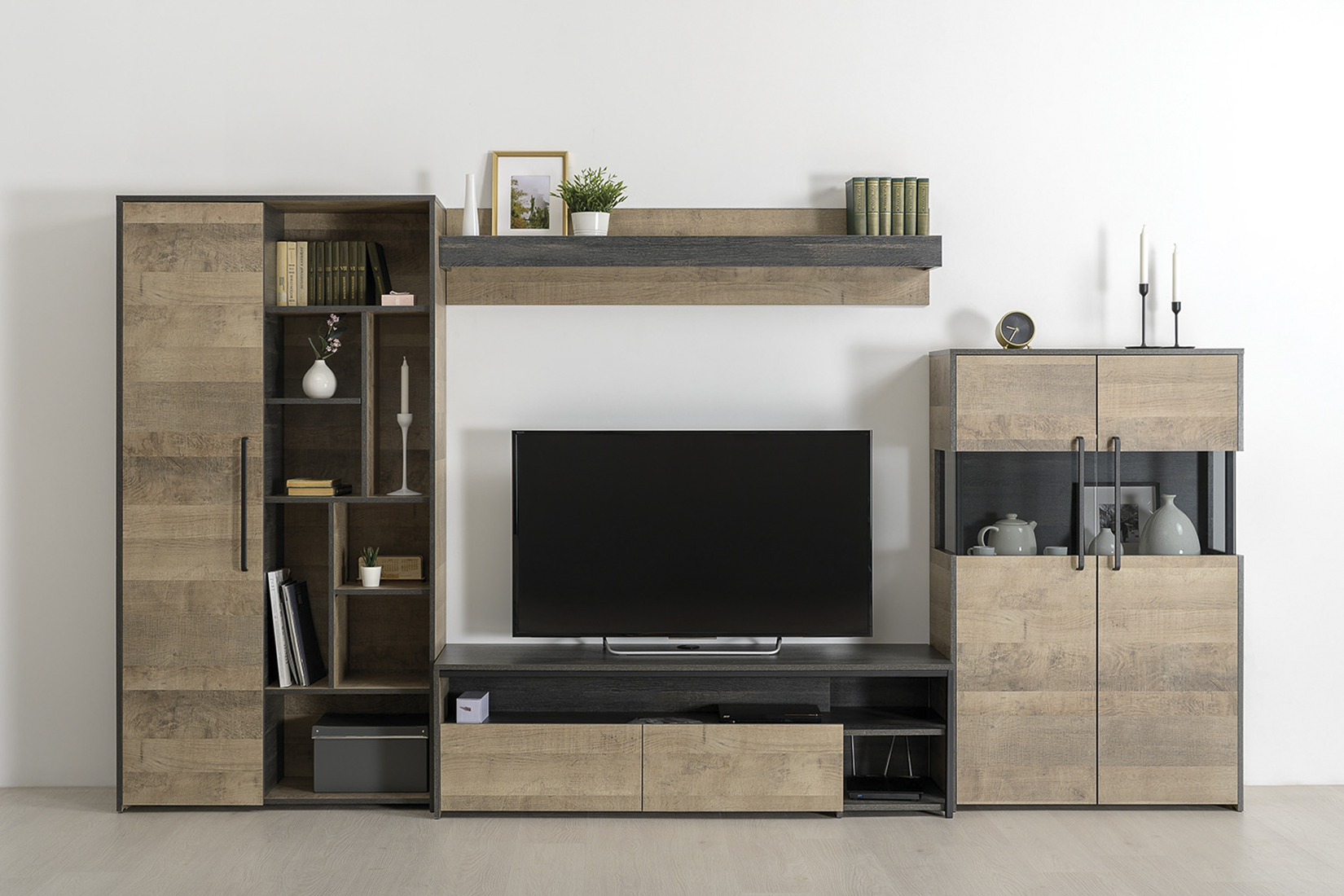 Трувор спальня и гостиная модульная Дуб Гранж Песочный/Интра