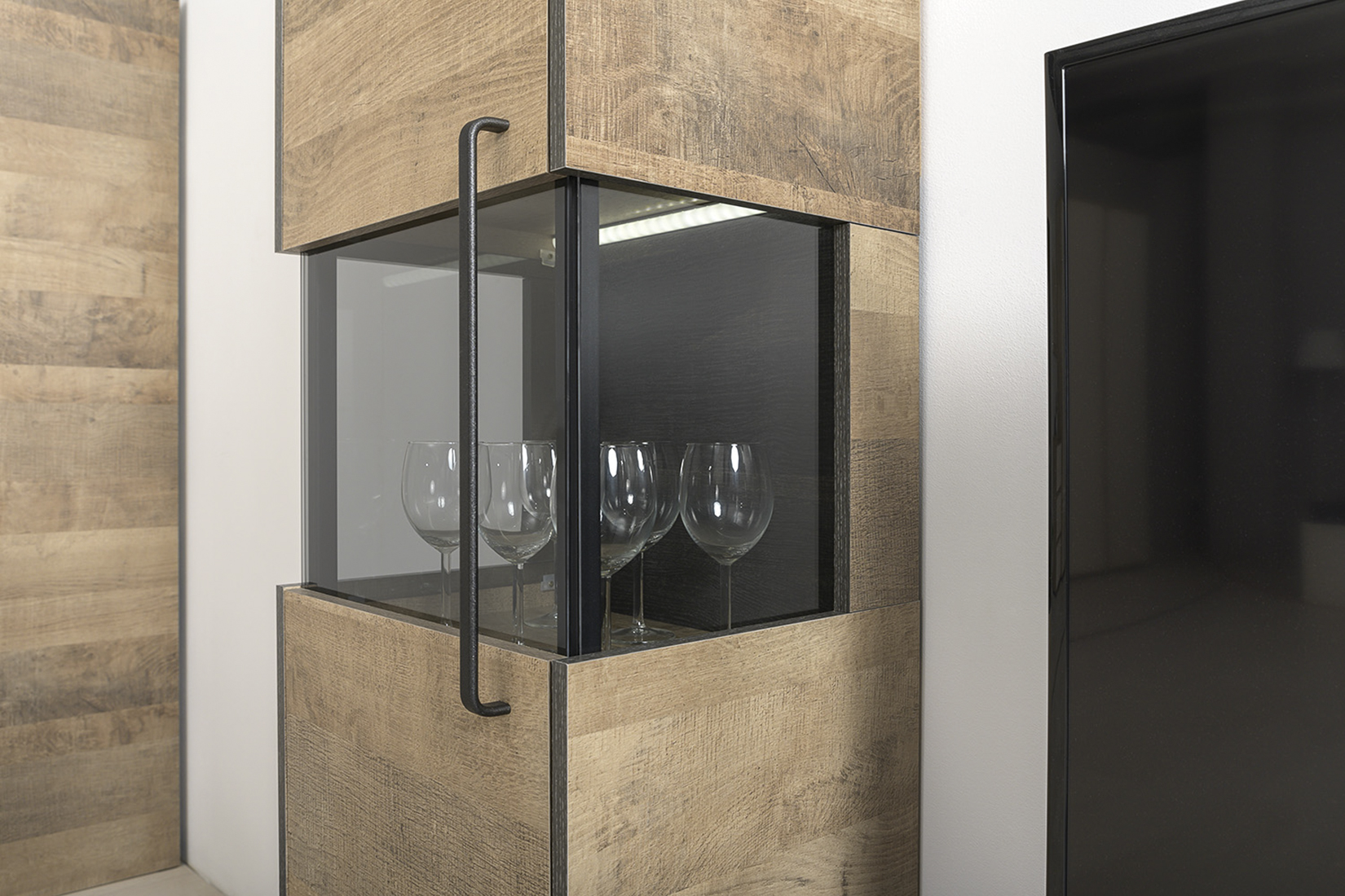 Трувор спальня и гостиная модульная Дуб Гранж Песочный/Интра