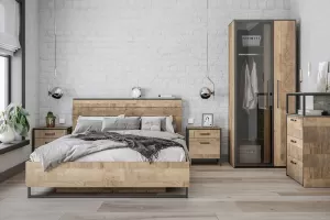 Трувор спальня и гостиная модульная Дуб Гранж Песочный/Интра