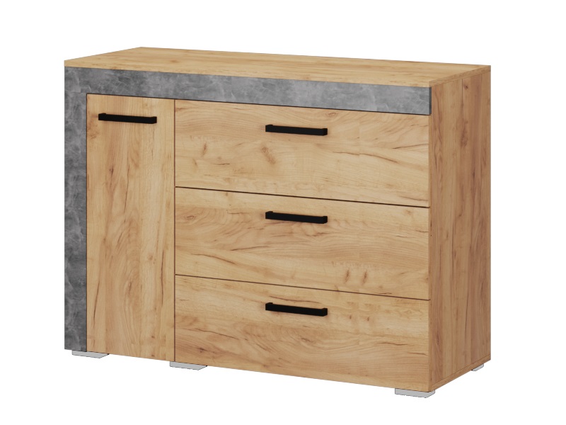 Комод Адель, дуб крафт/ателье