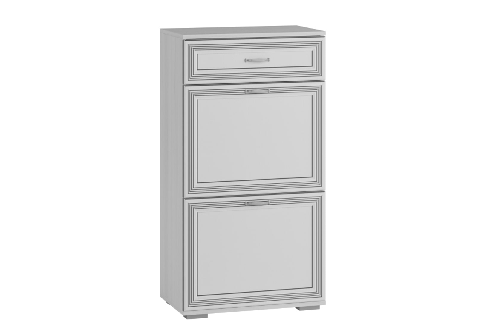 Ливорно прихожая модульная Ясень анкор светлый/Патина серебро