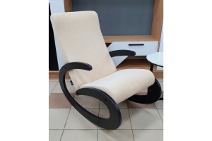 Неаполь Модель 1 Кресло-качалка Венге-эмаль/Ткань Ваниль Verona Vanilla