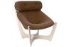 Неаполь Модель 8 Кресло для отдыха Дуб шампань-эмаль/Ткань Коричневый Verona Brown