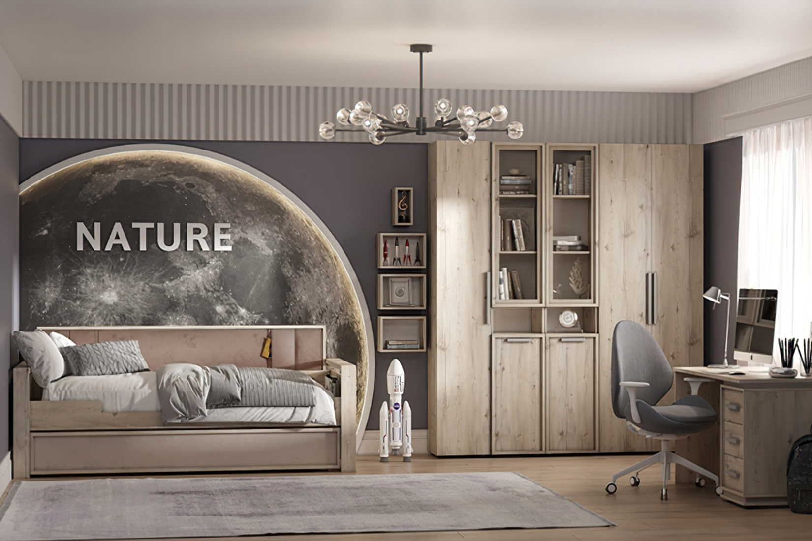 Nature детская модульная Гаскон пайн светлый