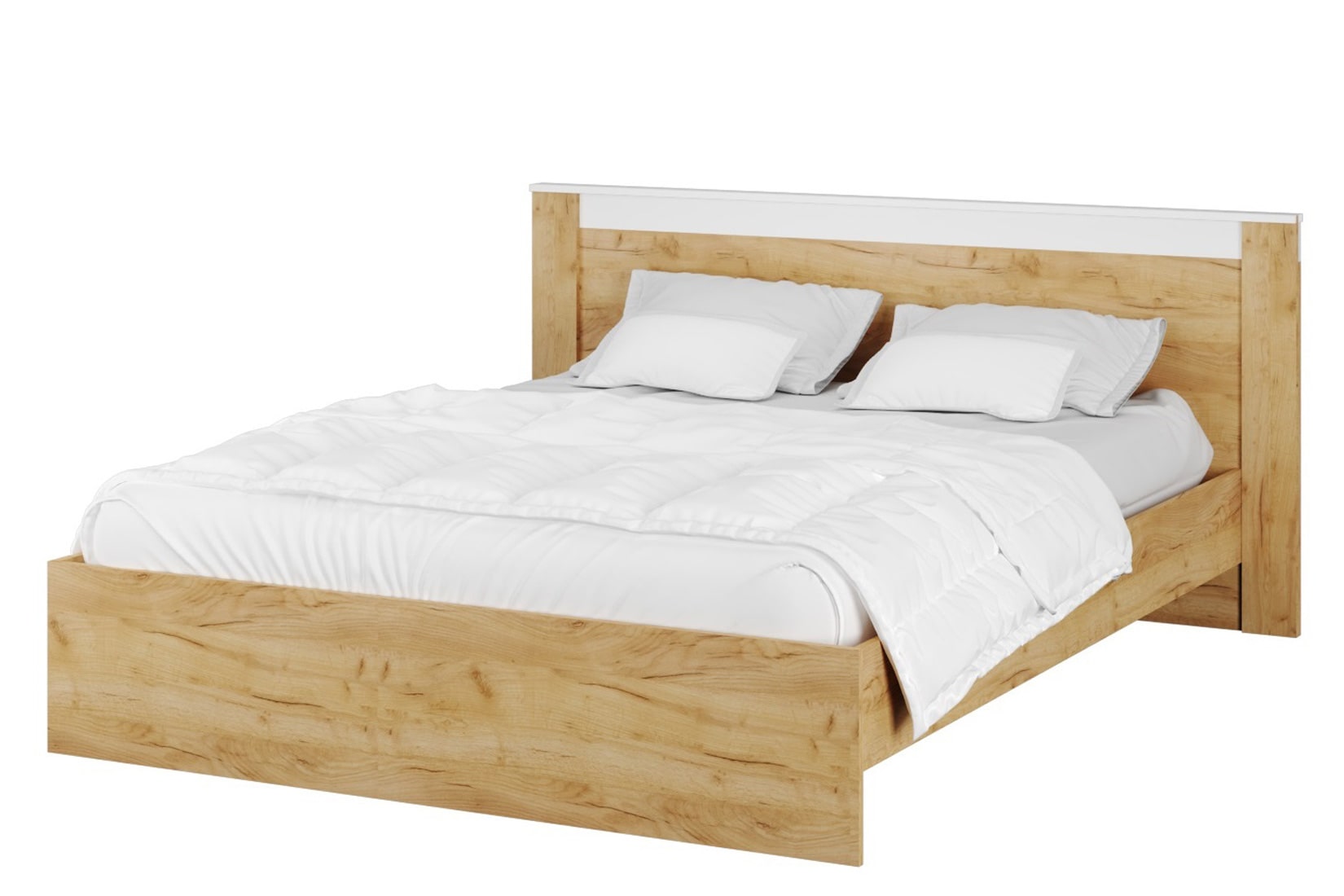 Адель спальня модульная Дуб крафт золотой/Белый однотонный