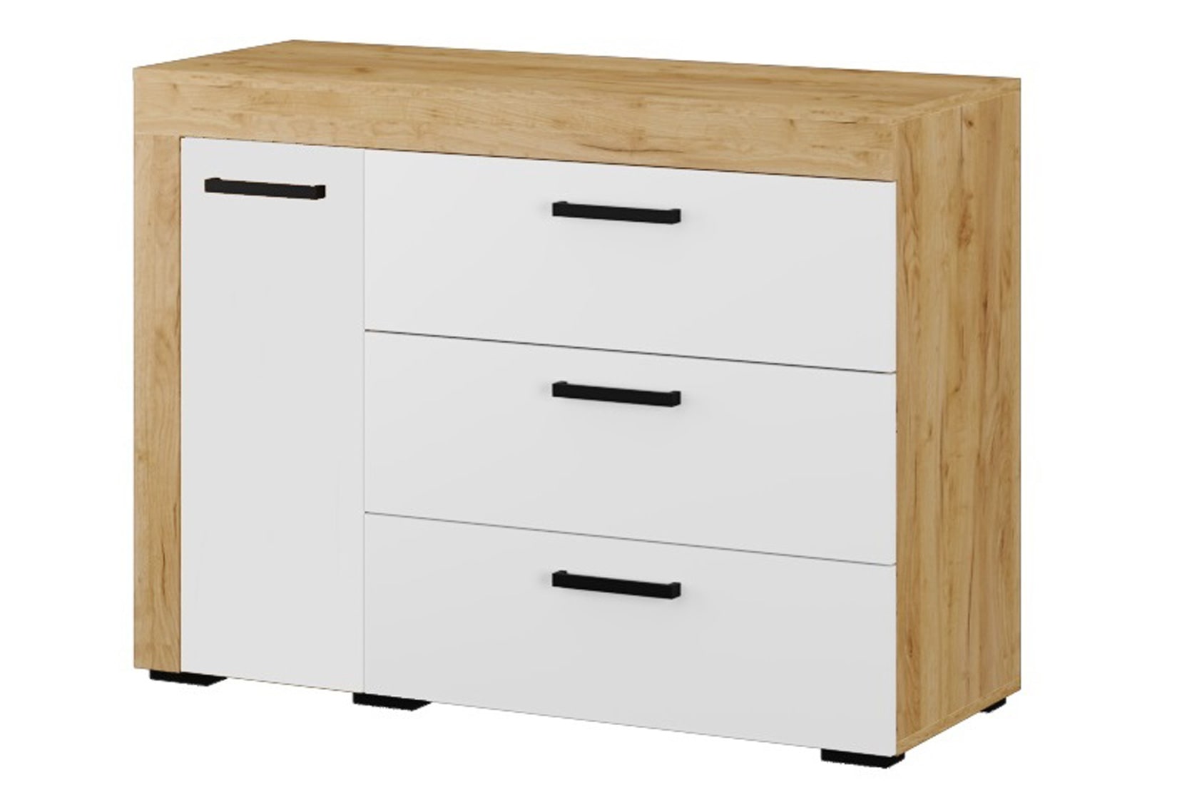 Адель спальня модульная Дуб крафт золотой/Белый однотонный