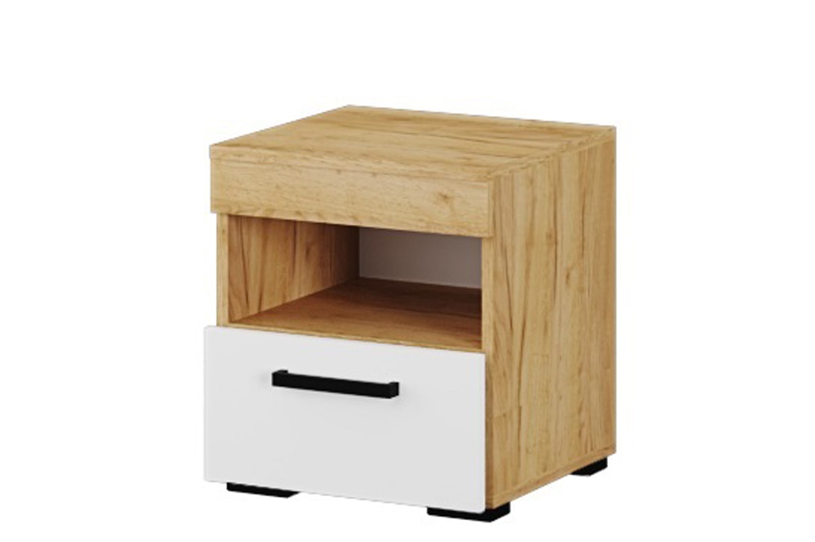 Адель спальня модульная Дуб крафт золотой/Белый однотонный