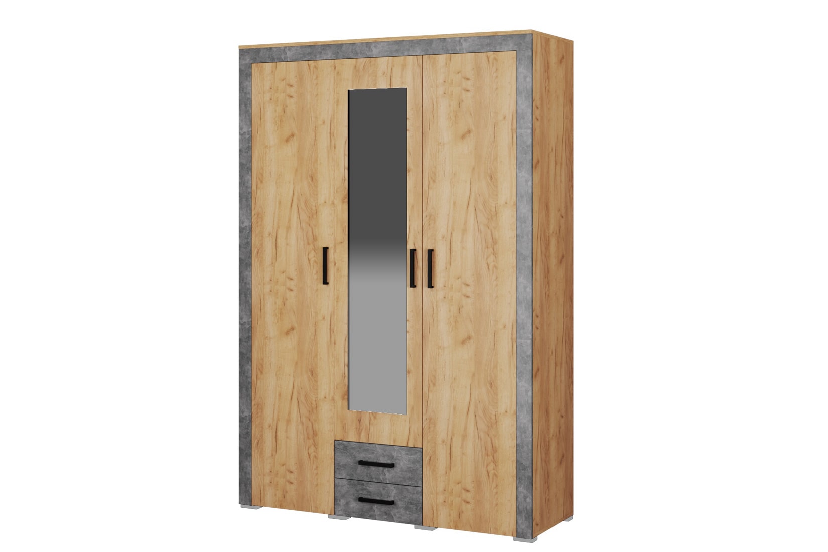 Адель спальня модульная Дуб крафт золотой/Ателье светлое