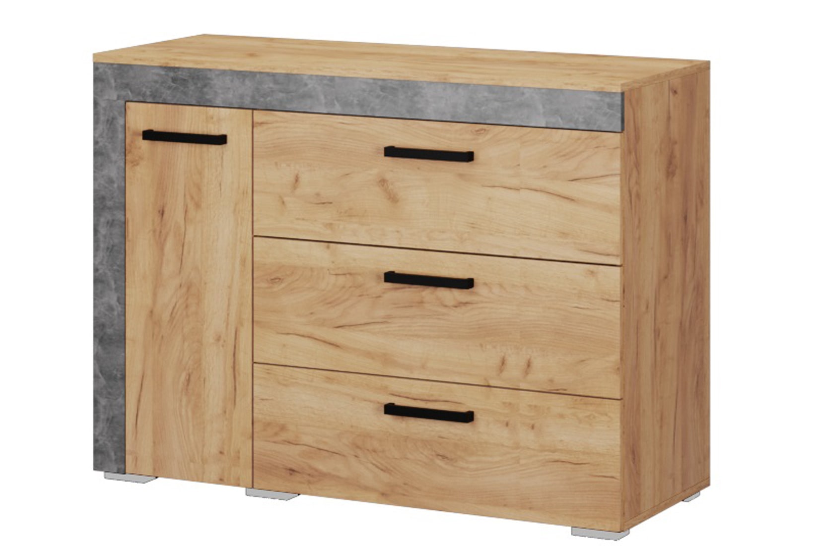 Адель спальня модульная Дуб крафт золотой/Ателье светлое