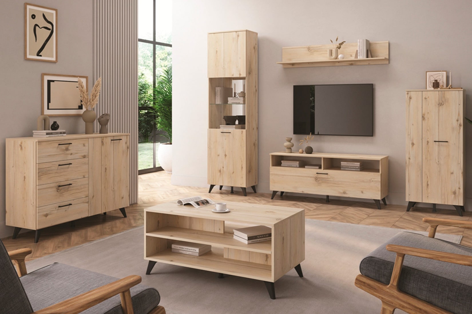 Sofia гостиная модульная Гаскон пайн светлый