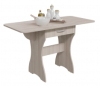 Стол обеденный раскладной с ящиком 6-02.120ТМ цвет ясень шимо светлый