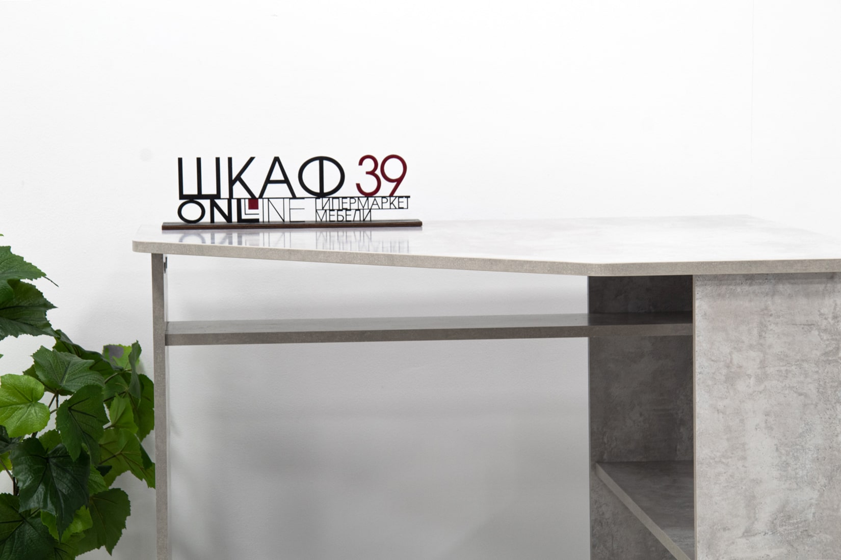 КСТ-02 Стол компьютерный угловой бетон