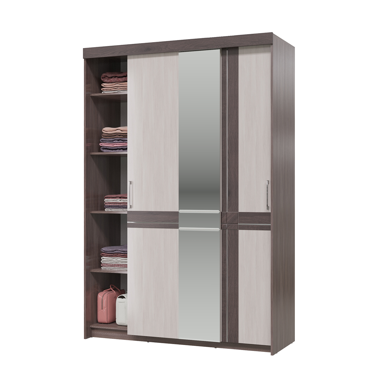 Презент Шкаф-купе 2-х дверный с зеркалом