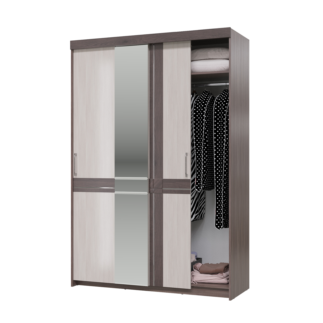 Презент Шкаф-купе 2-х дверный с зеркалом