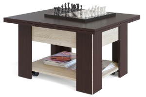 ССЖ-2 Стол журнальный раскладной венге/дуб сонома