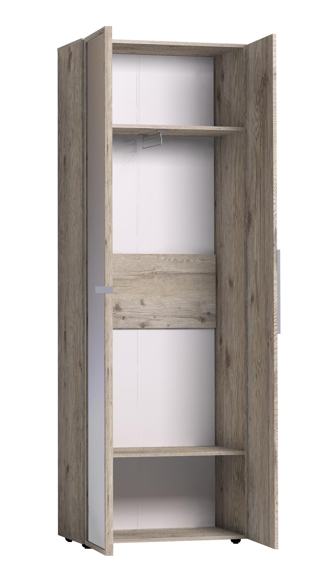 Шкаф для одежды с зеркалом Nature 92, гаскон пайн