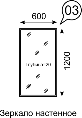 Зеркало Sofia 03