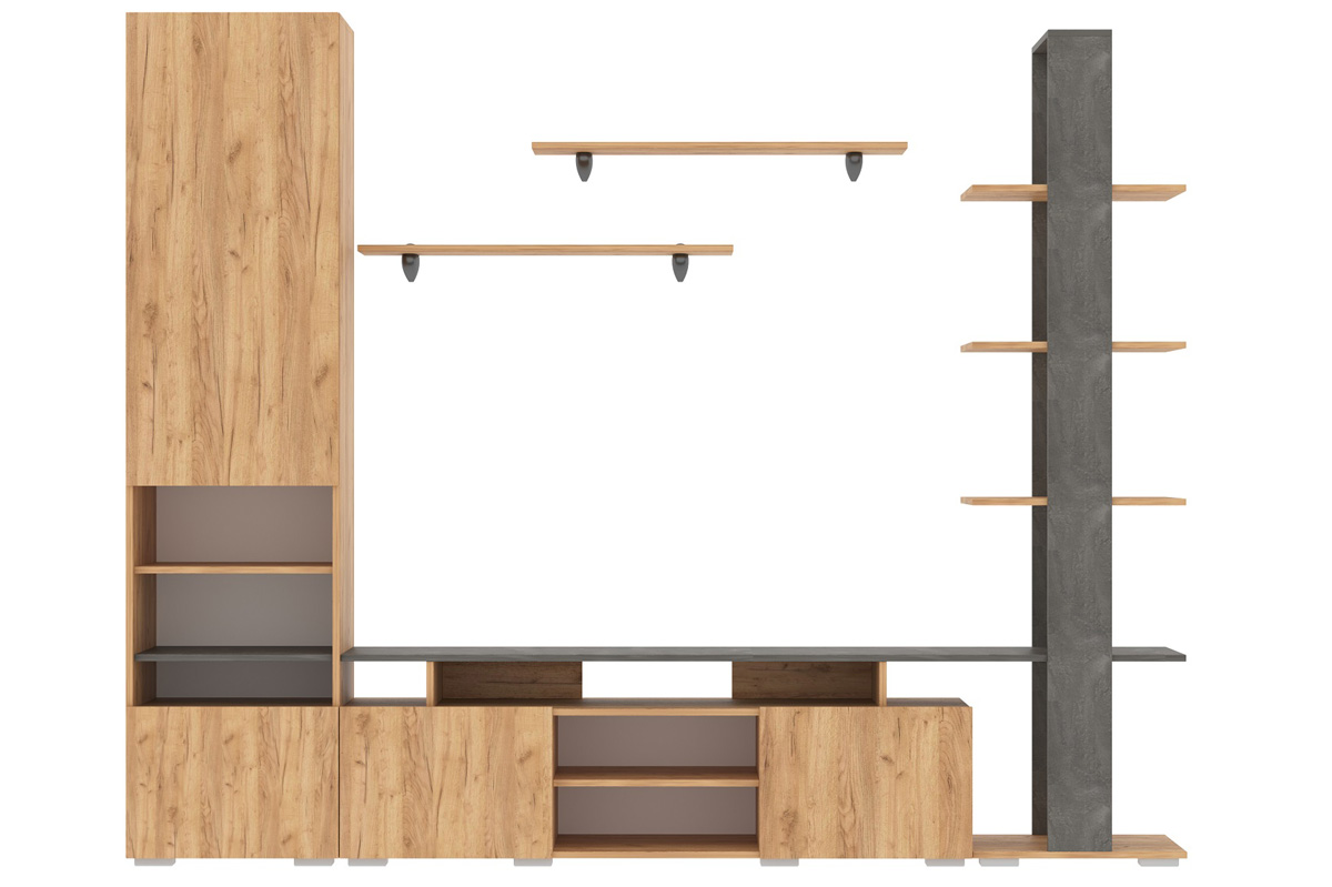 Стенка в гостиную Лофт-2