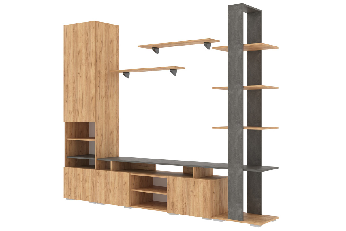 Стенка в гостиную Лофт-2