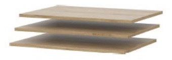 Комплект полок к шкафу двухстворчатому Лофт (3 шт)