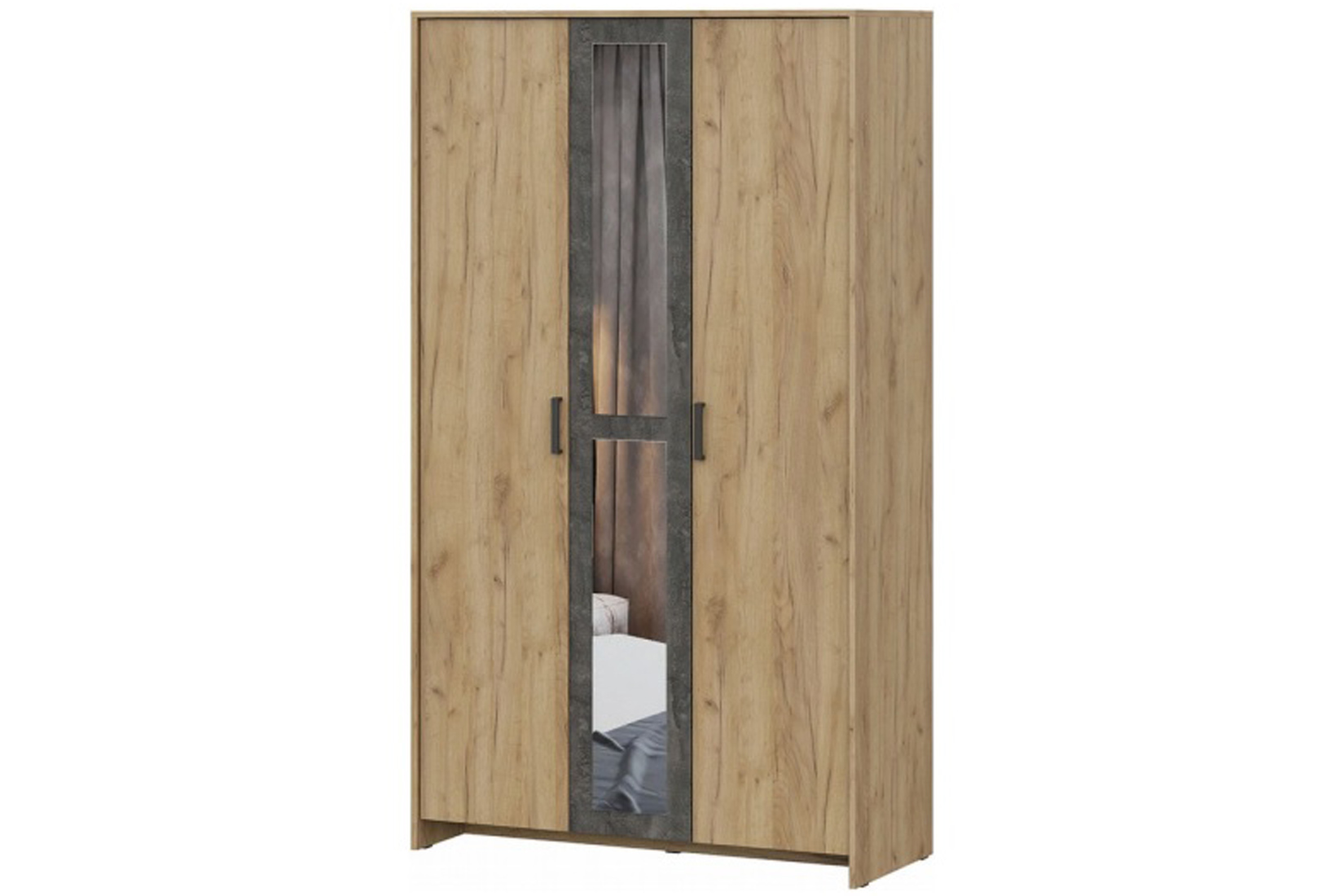 Шкаф трехстворчатый для одежды Лофт