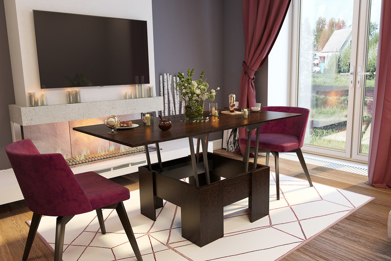 Стол-трансформер, венге