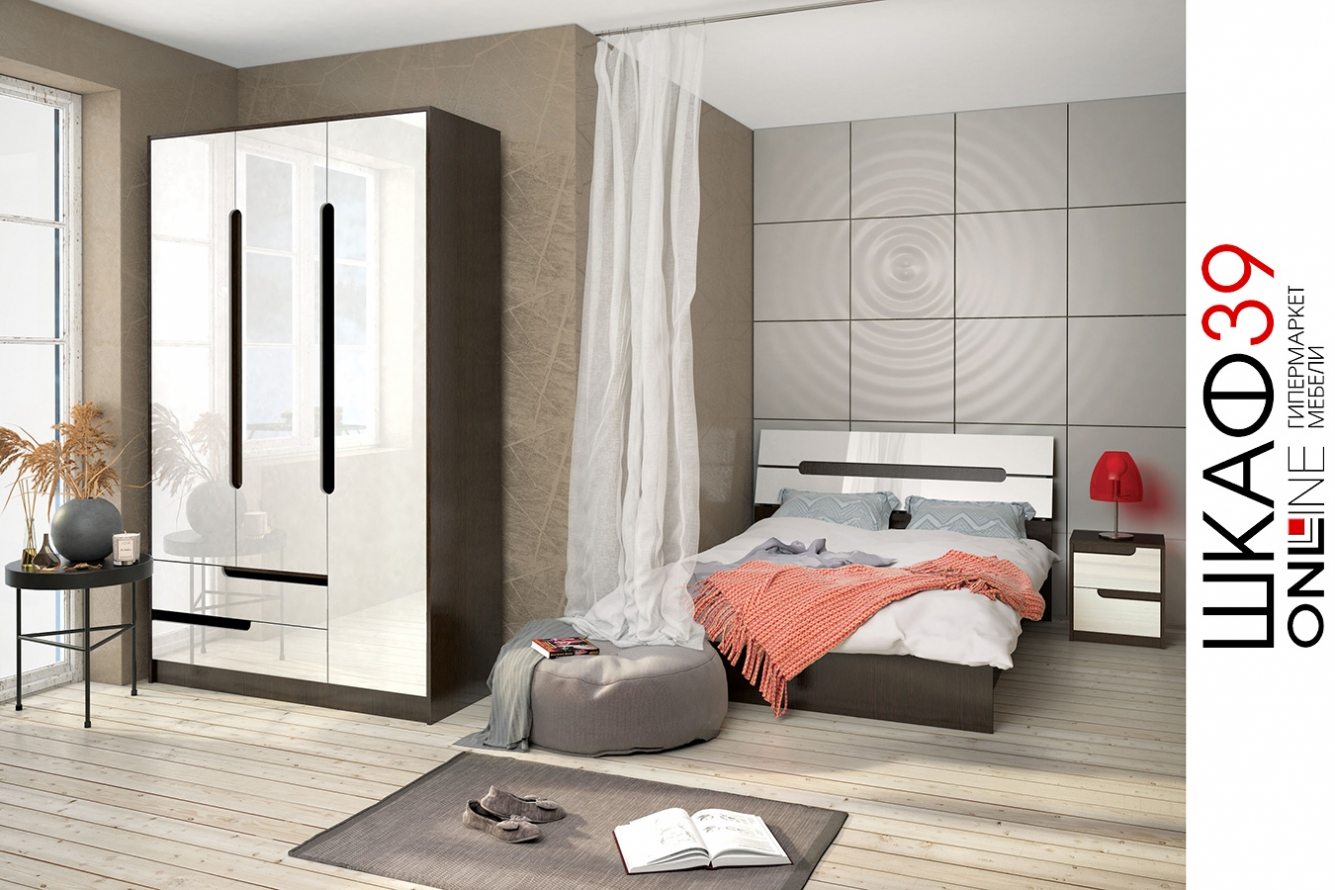 Гавана спальня (Белый Глянец)