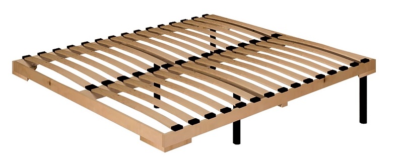 Айрис 308 Люкс Кровать 140х200 с ортопедическим основанием (дерево) Белый/Дуб золотистый