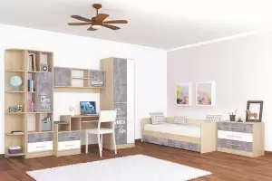 Колибри детская комната Ателье Светлый/Дуб сонома