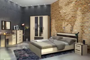 Лирика спальня модульная Венге/Дуб сонома