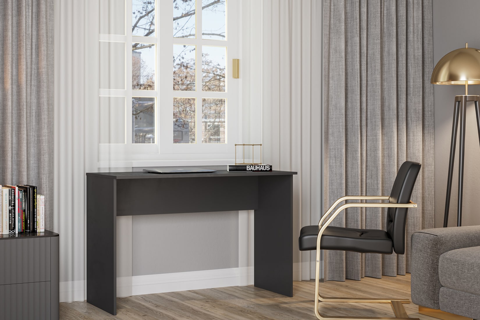 Мори спальня модульная Графит