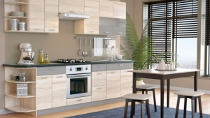 Николь кухня модульная Дуб сонома/Латте (Империал)