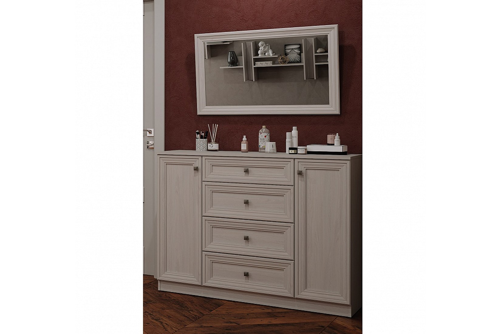 Paola прихожая модульная Ясень Анкор светлый