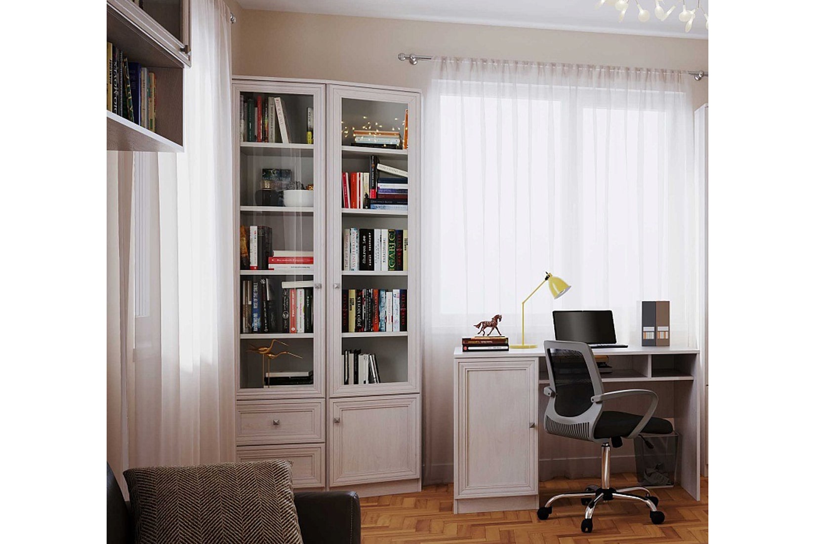 PAOLA гостиная модульная ясень анкор светлый