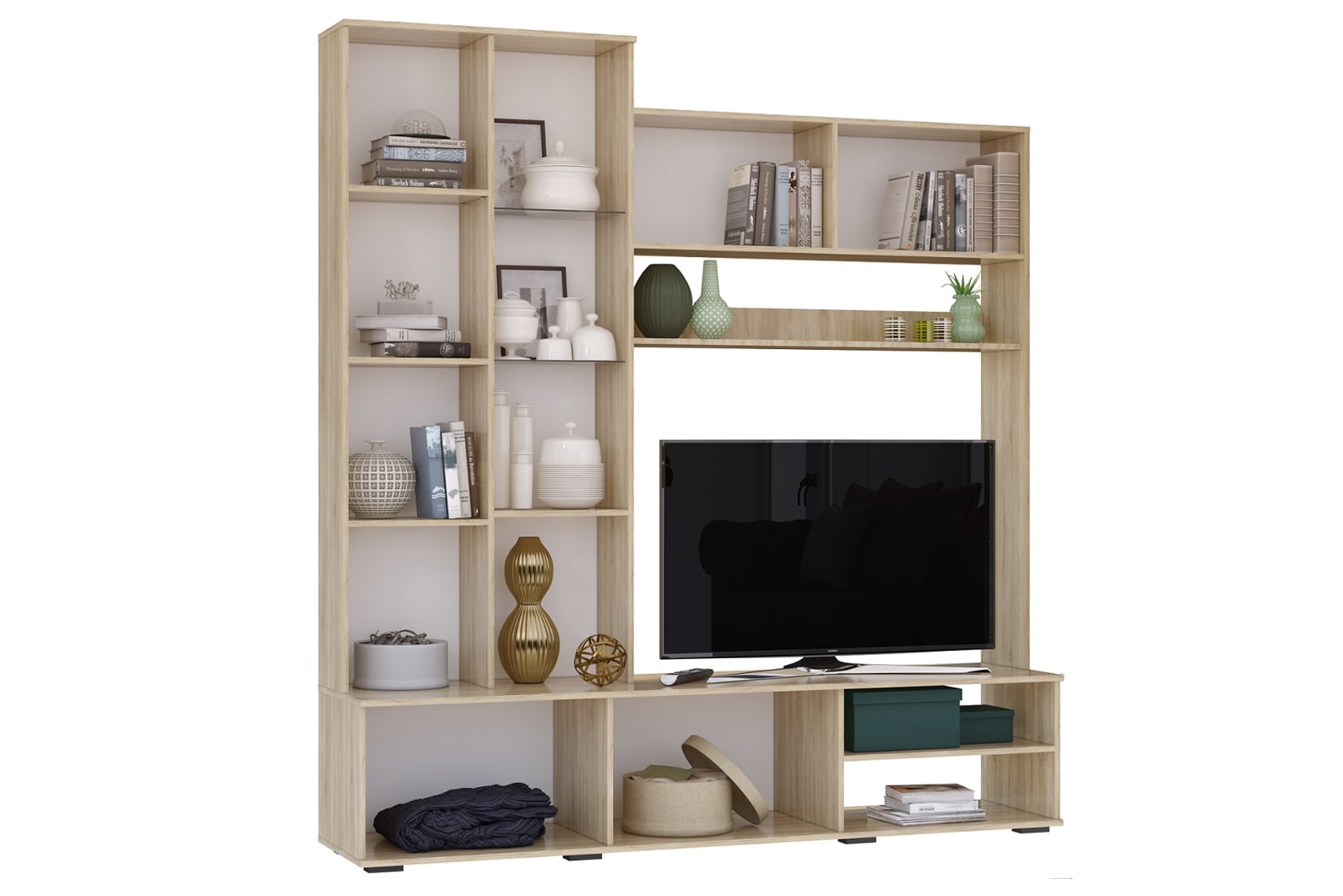 Флай гостиная (БТС) Дуб сонома/Белый