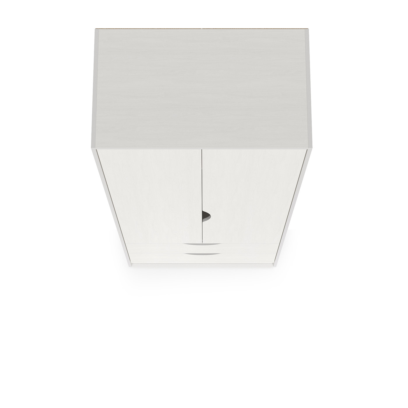 Уна 13.327 Шкаф для одежды 2 ящ. Белый