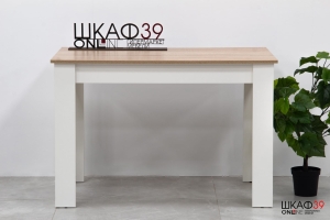 Промо тип 2 Стол обеденный (Белый / Дуб Сонома Светлый)