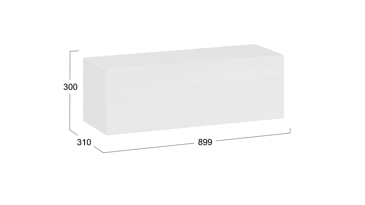 Шкаф навесной «Глосс»