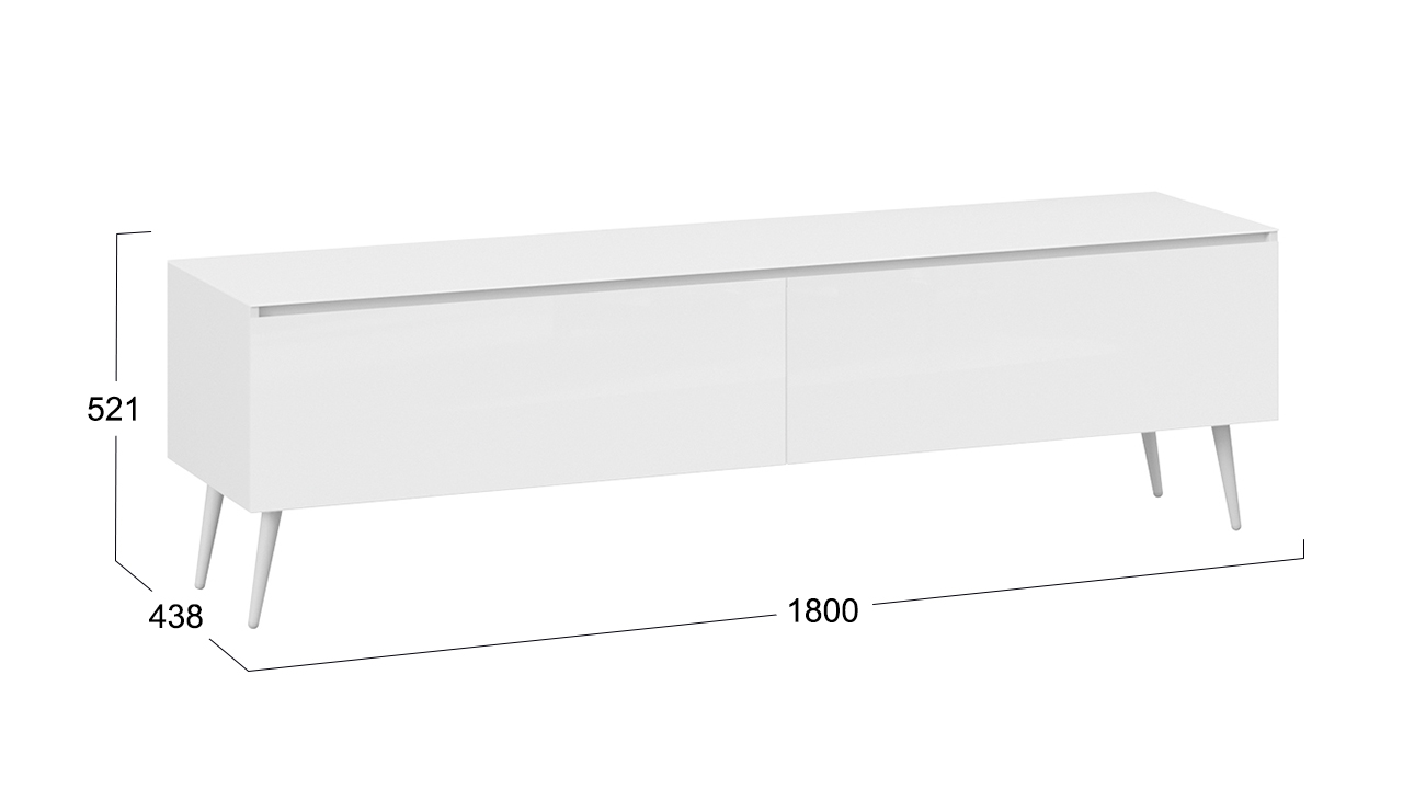 Тумба ТВ «Глосс» с опорами