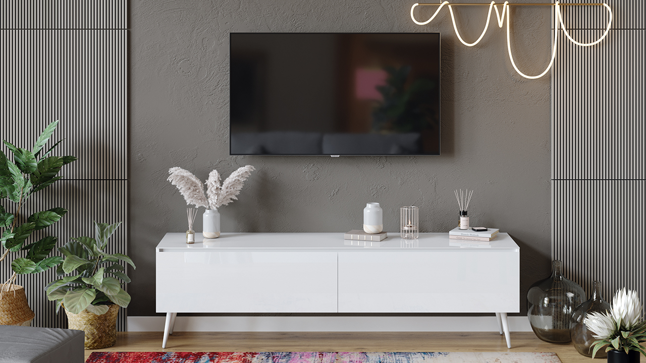 Тумба ТВ «Глосс» с опорами