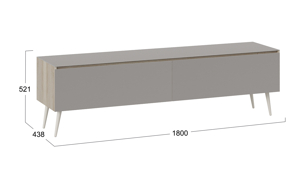 Тумба ТВ «Глосс» с опорами