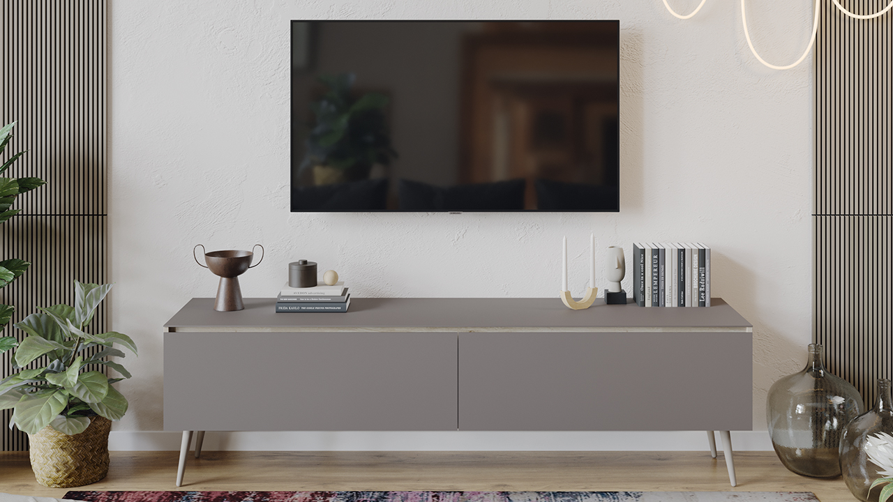 Тумба ТВ «Глосс» с опорами