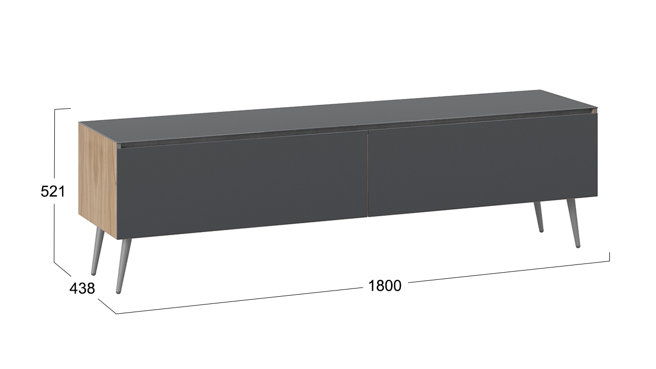 Тумба ТВ «Глосс» с опорами