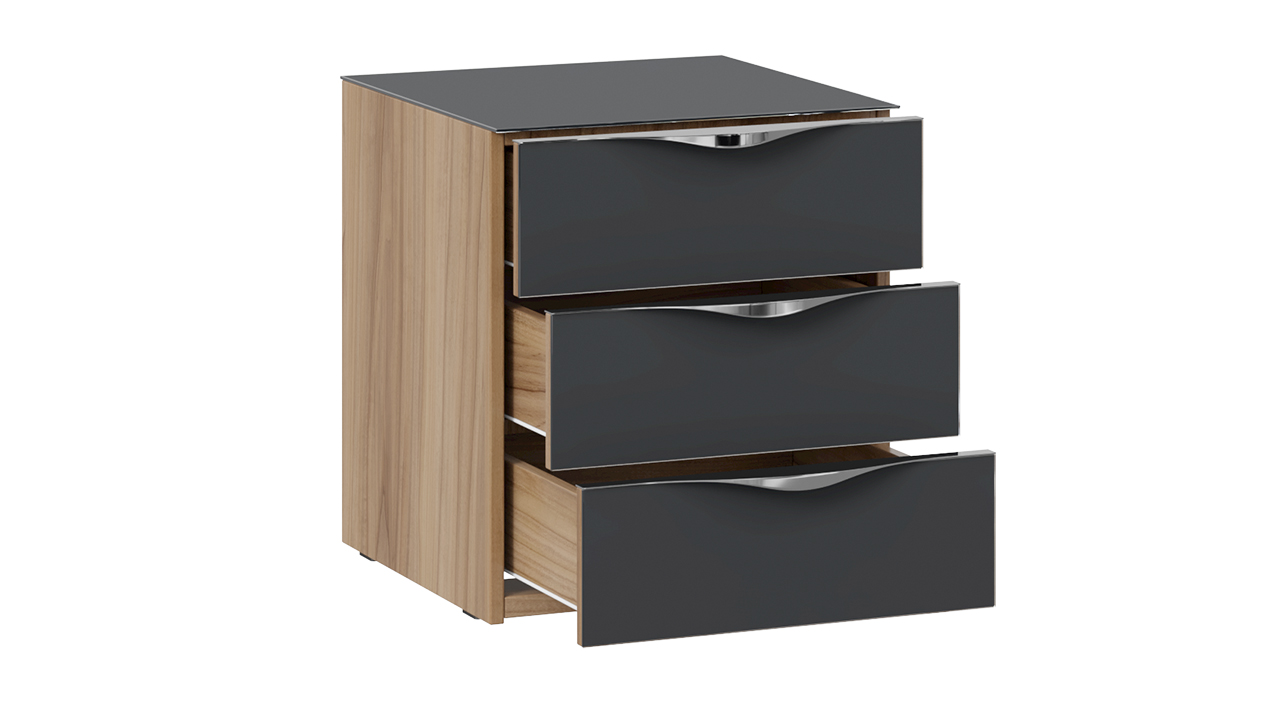 Тумба прикроватная с 3 ящиками «Глосс»