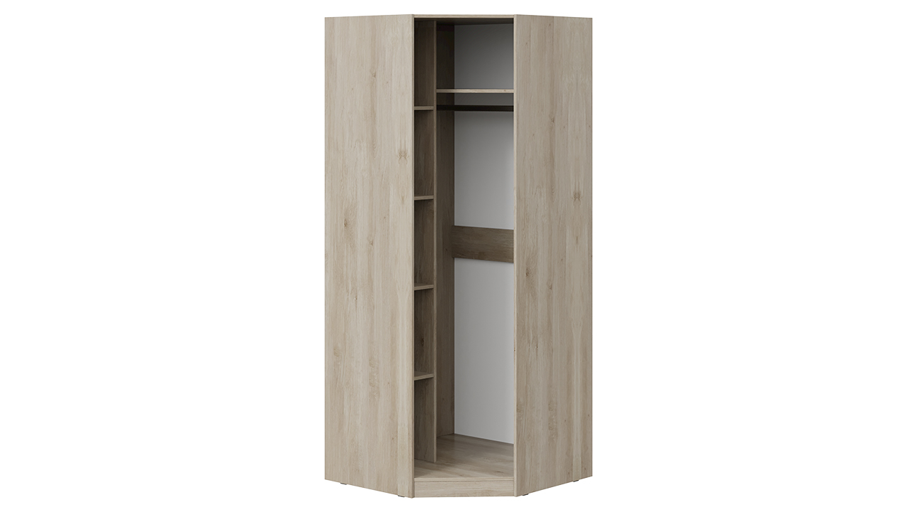 Шкаф угловой с зеркальной дверью «Глосс»