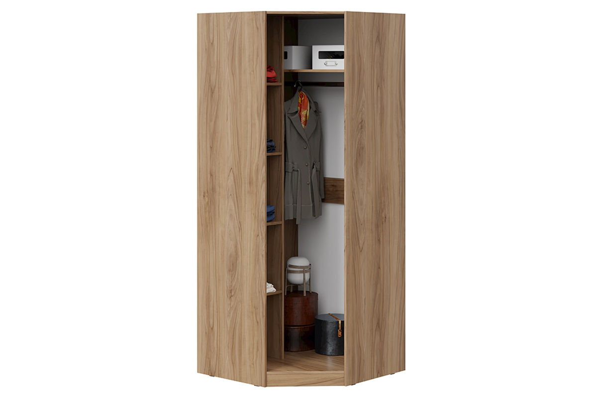 Шкаф угловой с зеркальной дверью «Глосс»